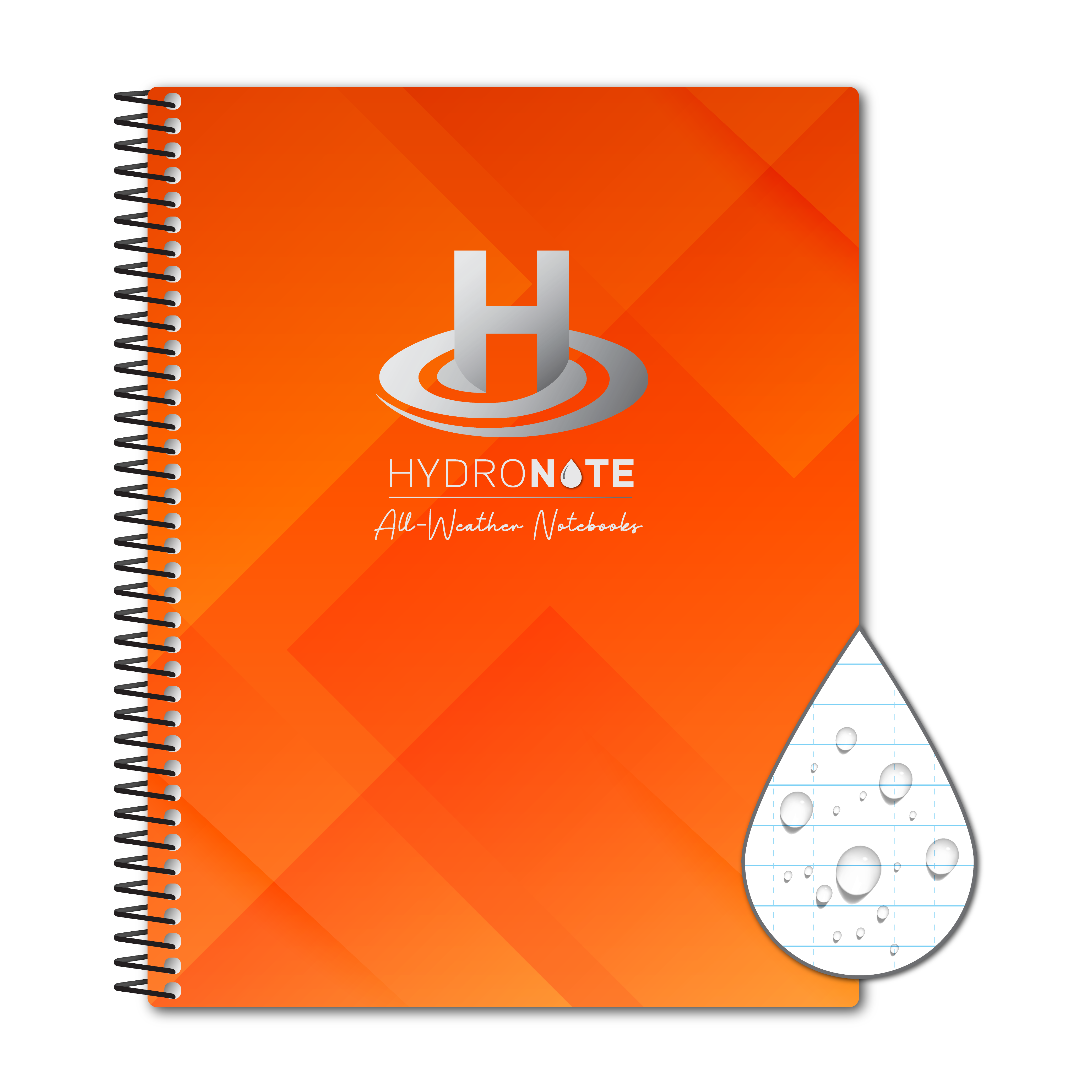 Hydronote Blank Copy Paper, Waterproof and Rip-Resistant, 8.5 inch x 11 inch, 500 Sheets