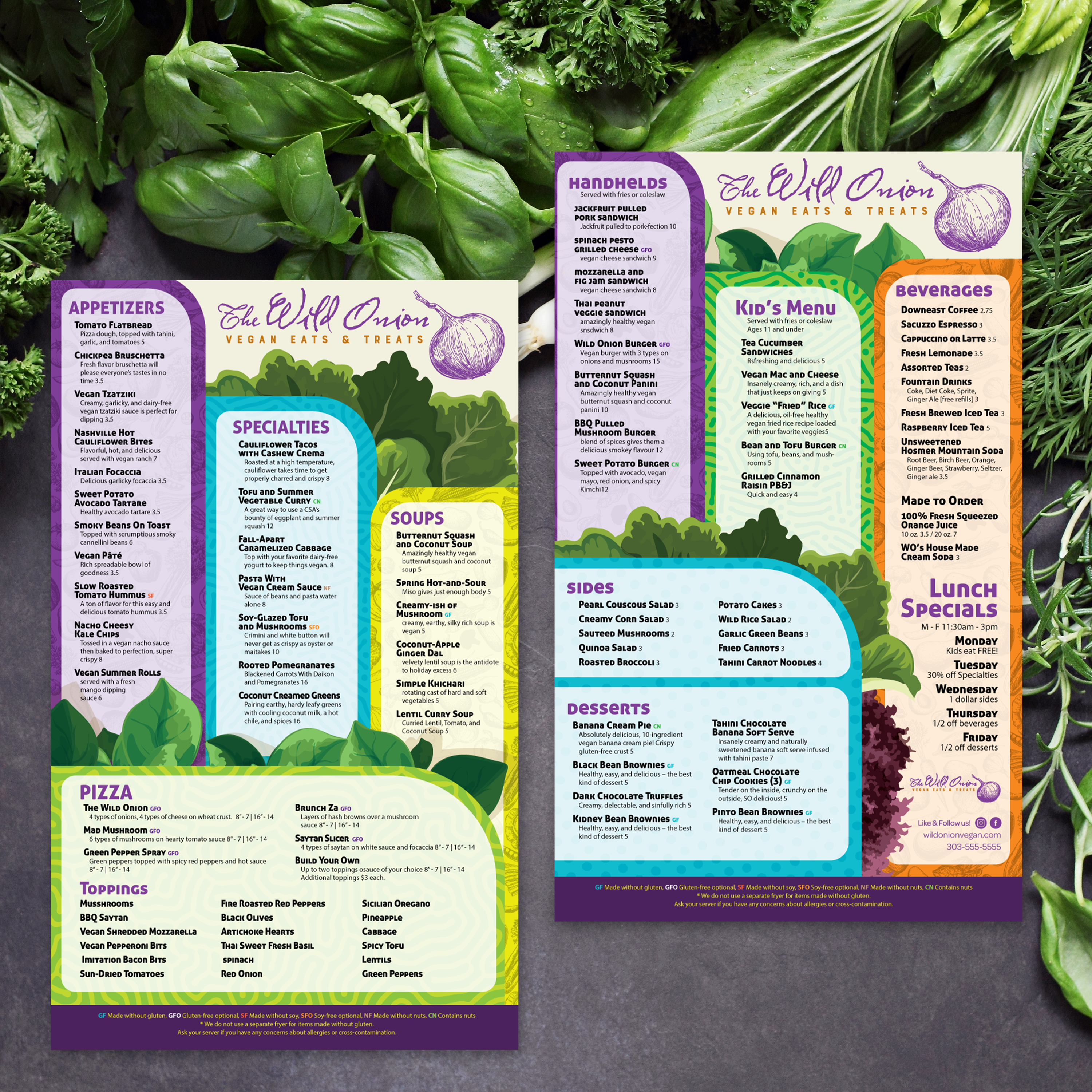 Wild Onion Vegan Template 8.5