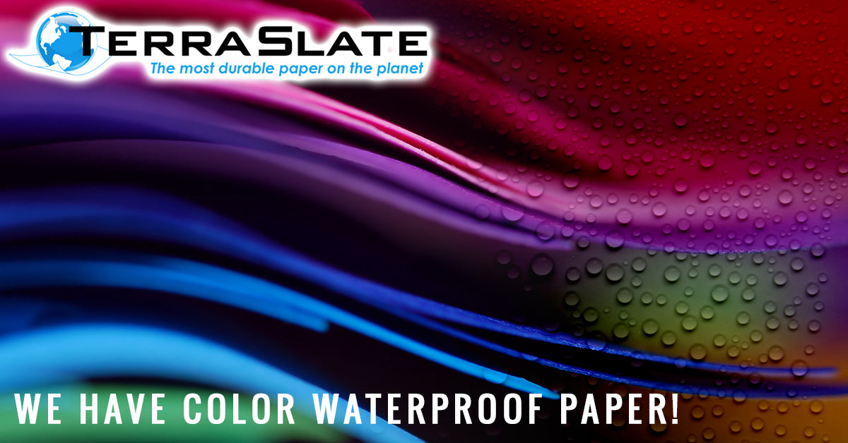 We Have Color Waterproof Paper!