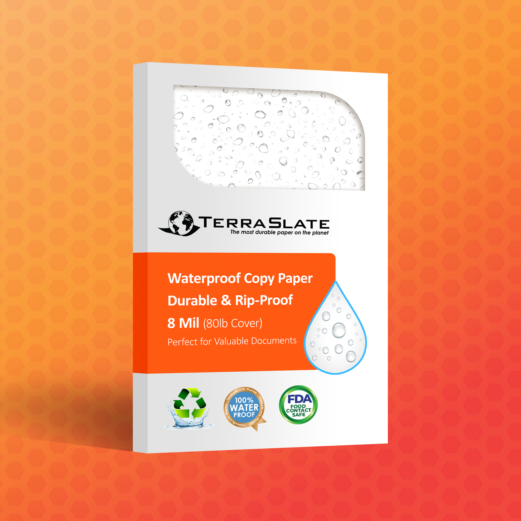 8 Mil Waterproof Paper (80lb Cover)