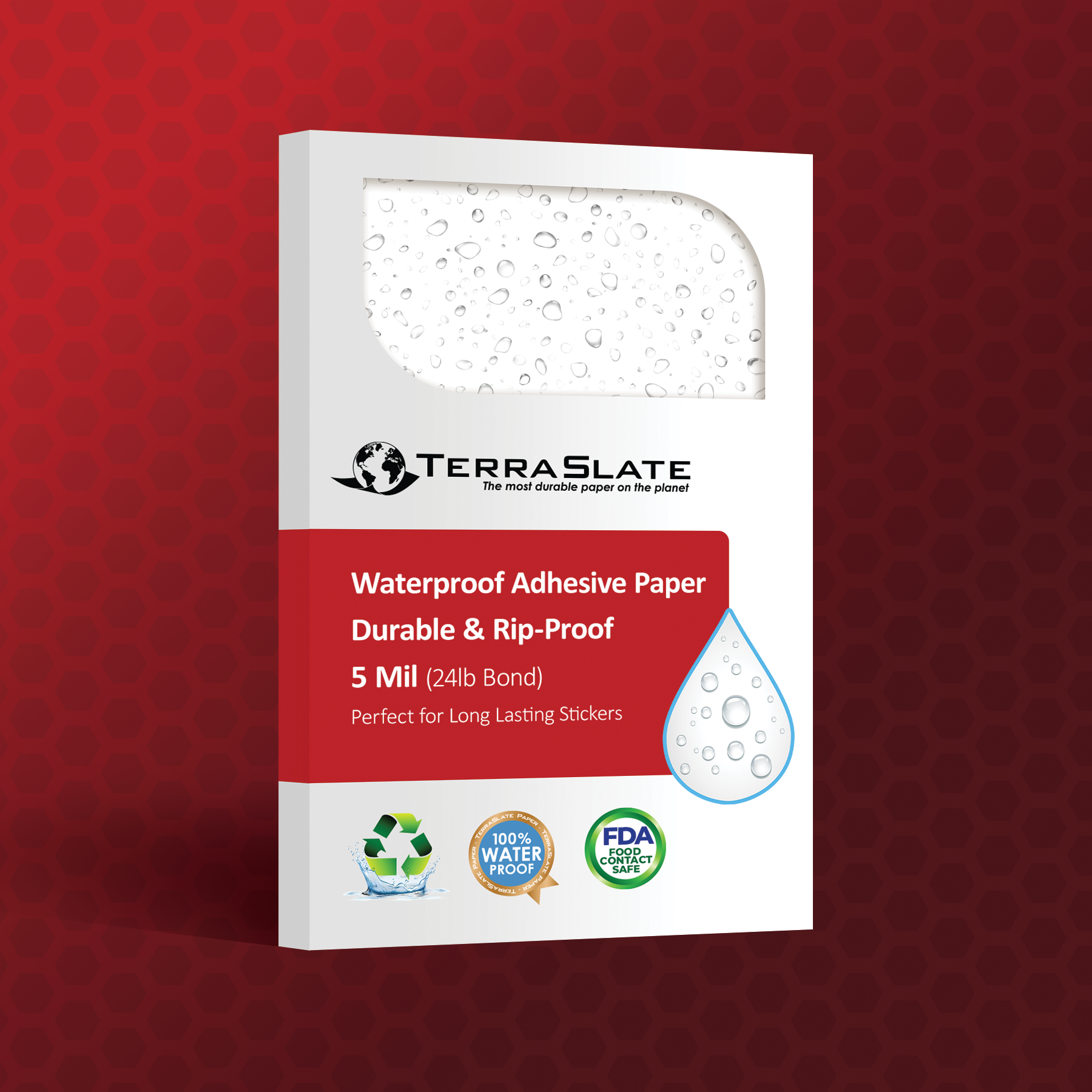 Blank Waterproof Adhesive Labels