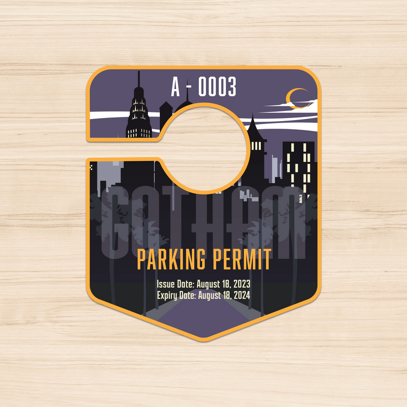 Die-Cut Parking Passes, Permits, and Tags