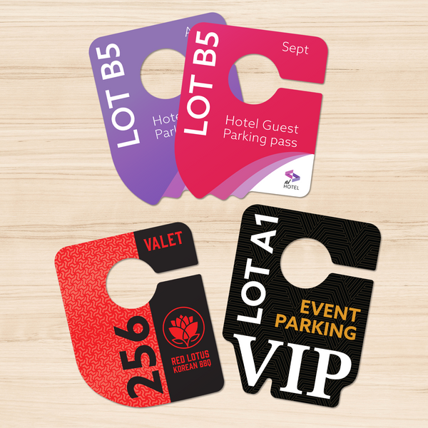 Die-Cut Parking Passes, Permits, and Tags