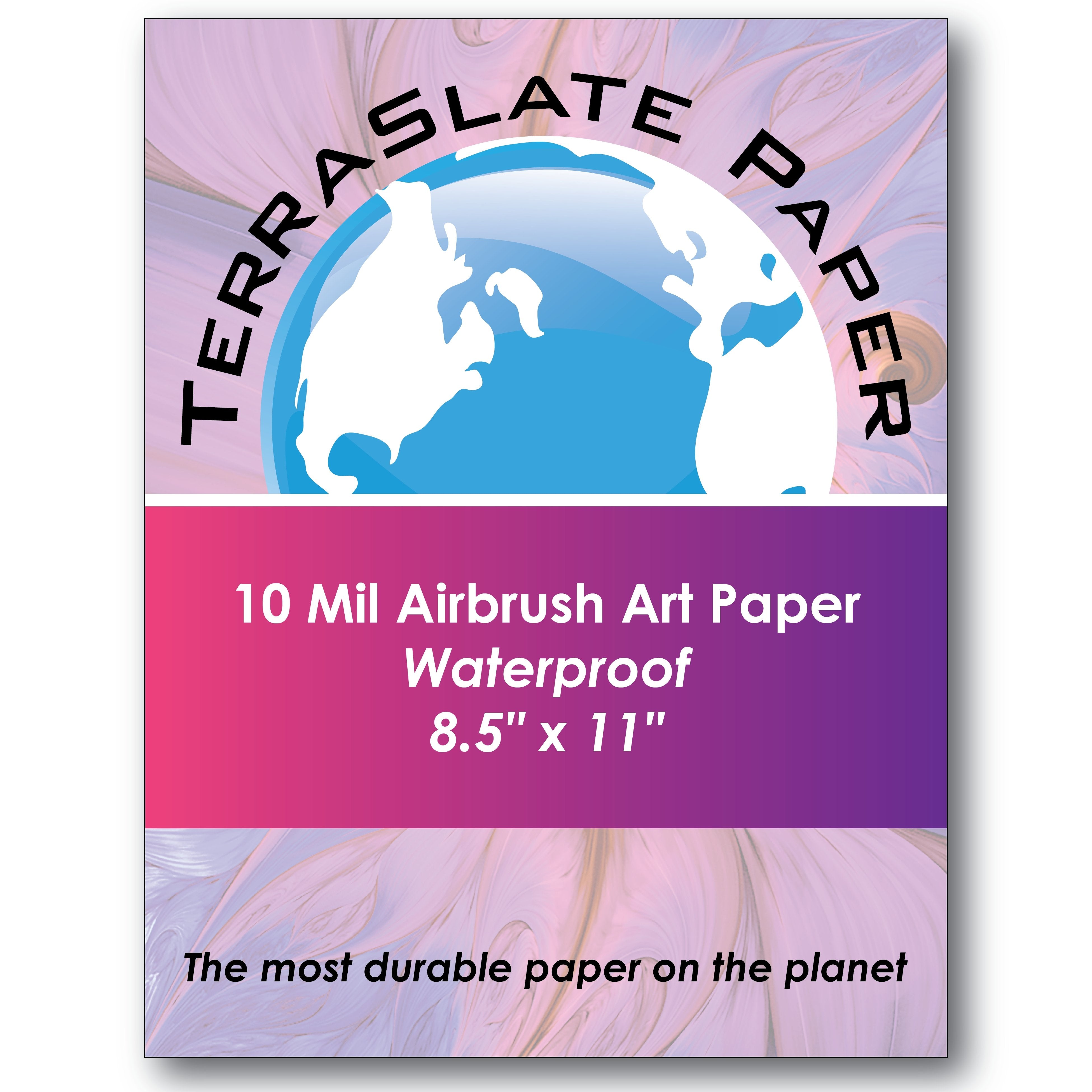 10 Mil Airbrush Art - 8.5" x 11" - TerraSlate Waterproof Paper