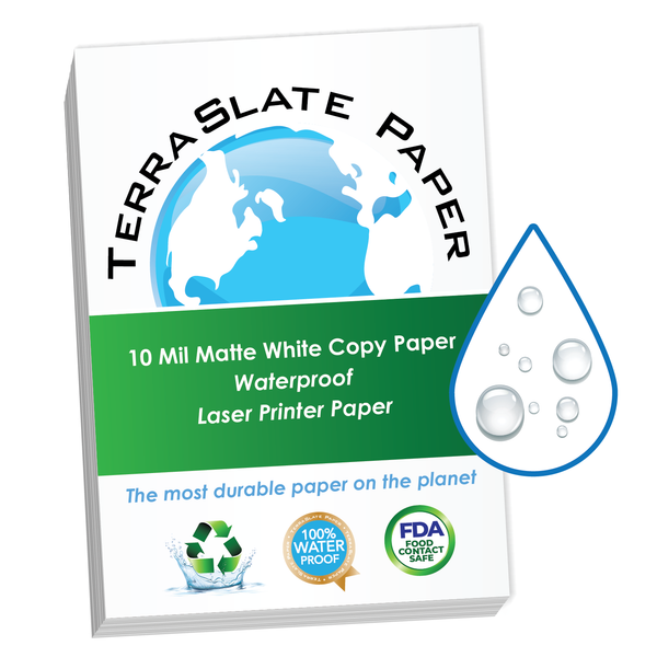 10 Mil Waterproof Copy Paper 12" x 18" Tabloid Extra