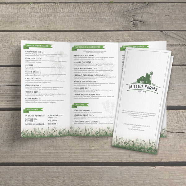 Farm to Table Template 11" x 17" Trifold