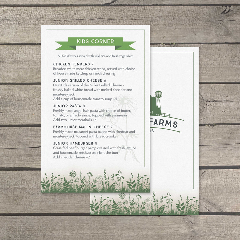 Farm to Table Template 5.5" x 8.5"