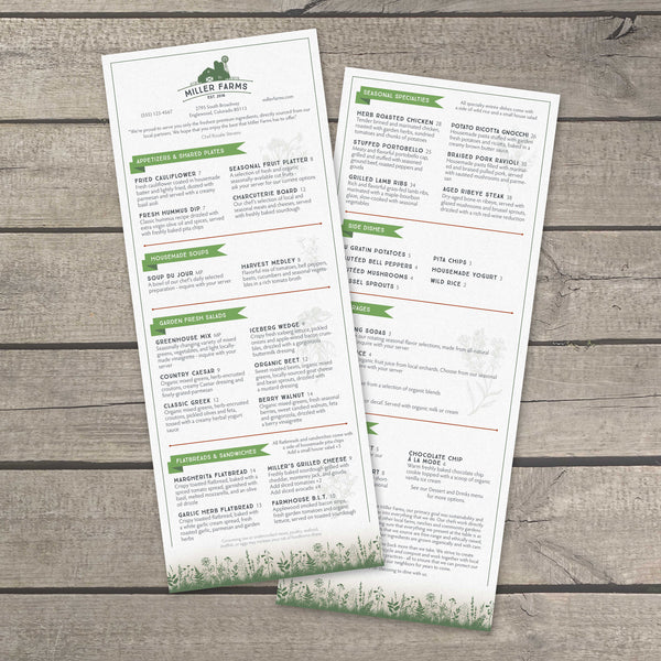Farm to Table Template 6" x 15"