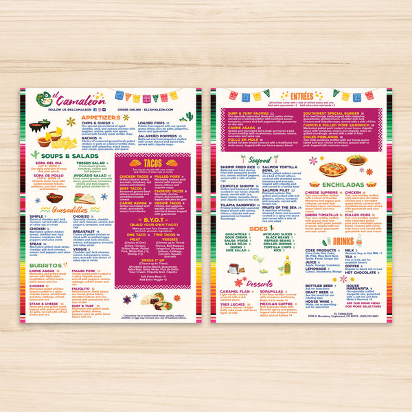 El Camaleon Template 8.5" x 11"