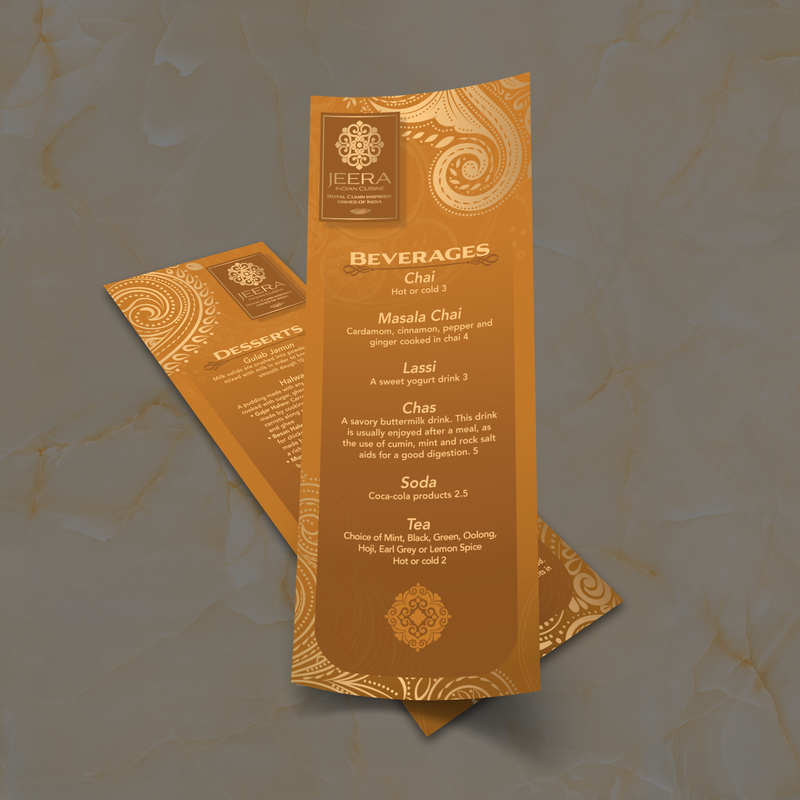 Jeera Indian Template 4.25" x 11"
