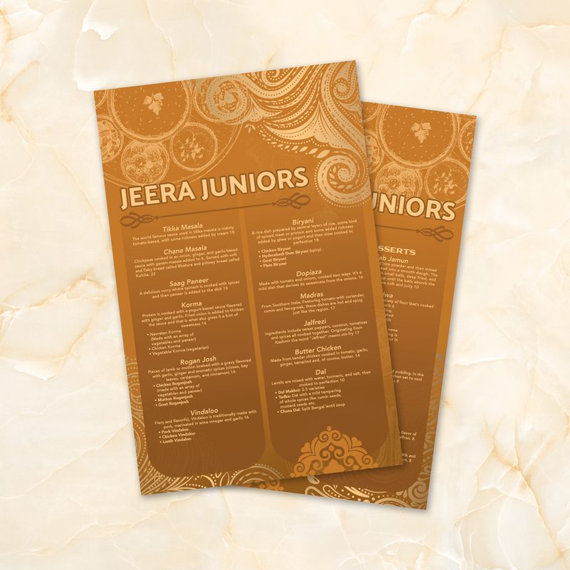 Jeera Indian Template 5.5" x 8.5"