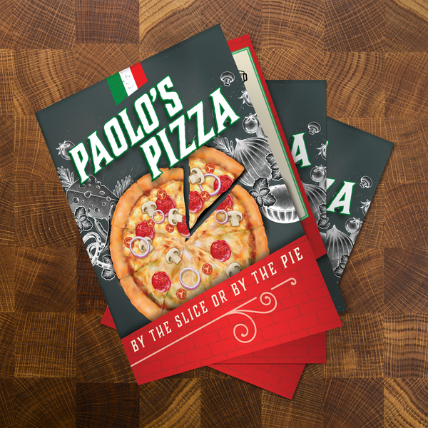 Paolo's Pizza Template 12" x 18" Bifold