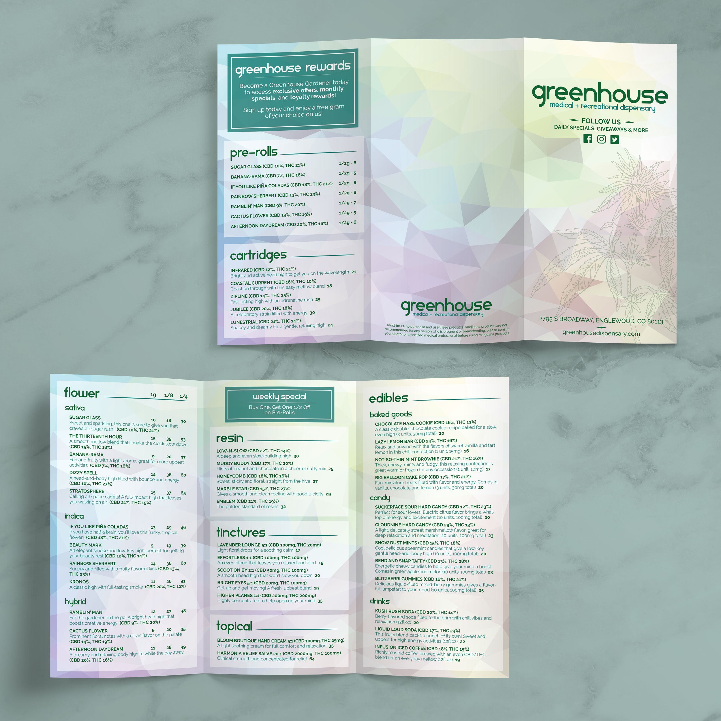 Dispensary Template 11" x 17" Trifold