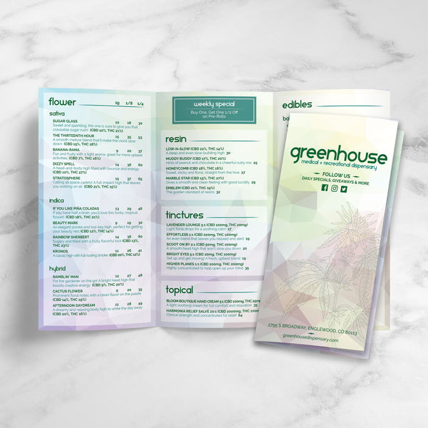 Dispensary Template 12" x 18" Trifold