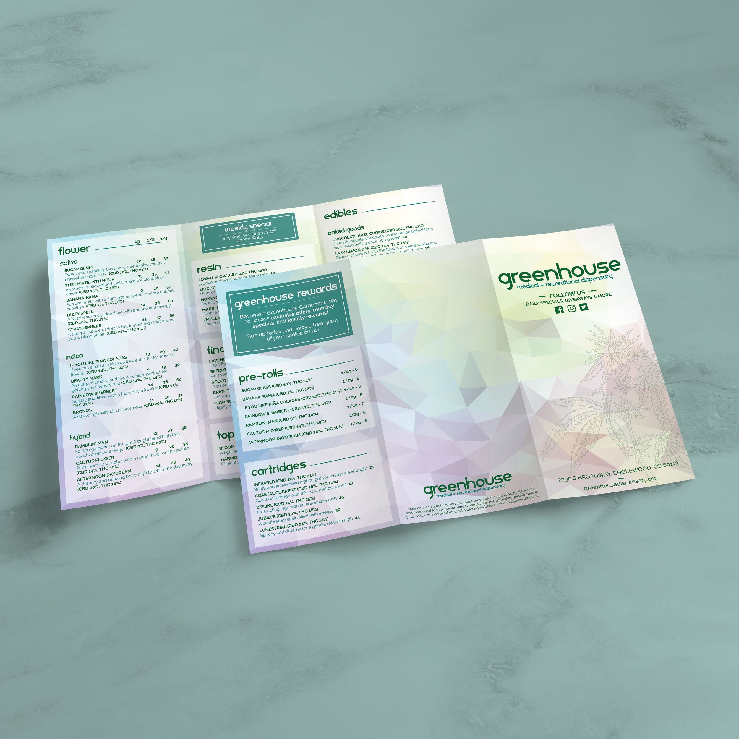 Dispensary Template 13" x 19" Trifold