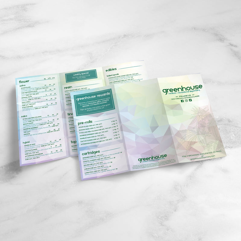 Dispensary Template 13" x 19" Trifold