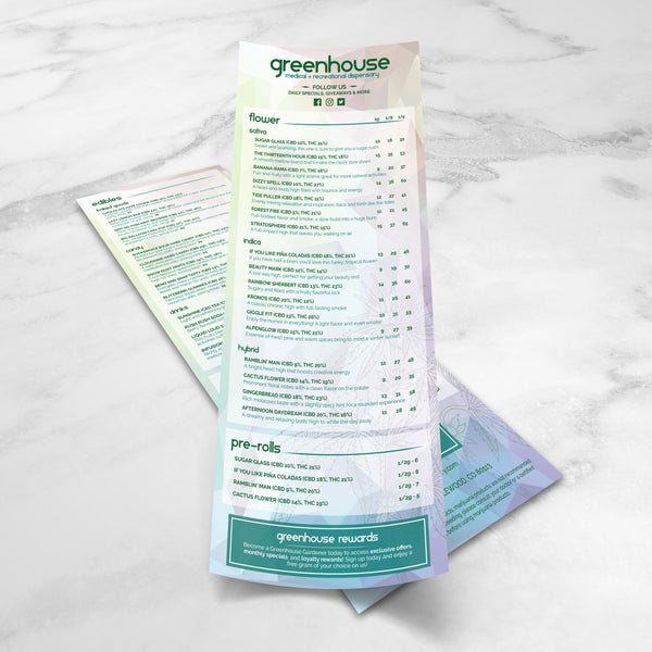 Dispensary Template 6" x 15"